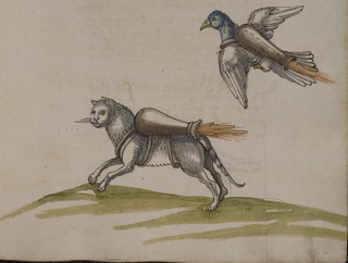 Illustration for article titled The 16th century plan to weaponize cats and birds with rocket packs